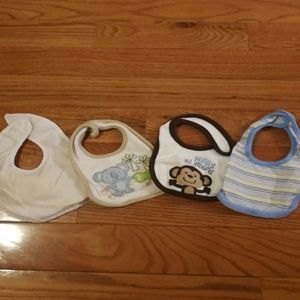 Set of 4 bibs